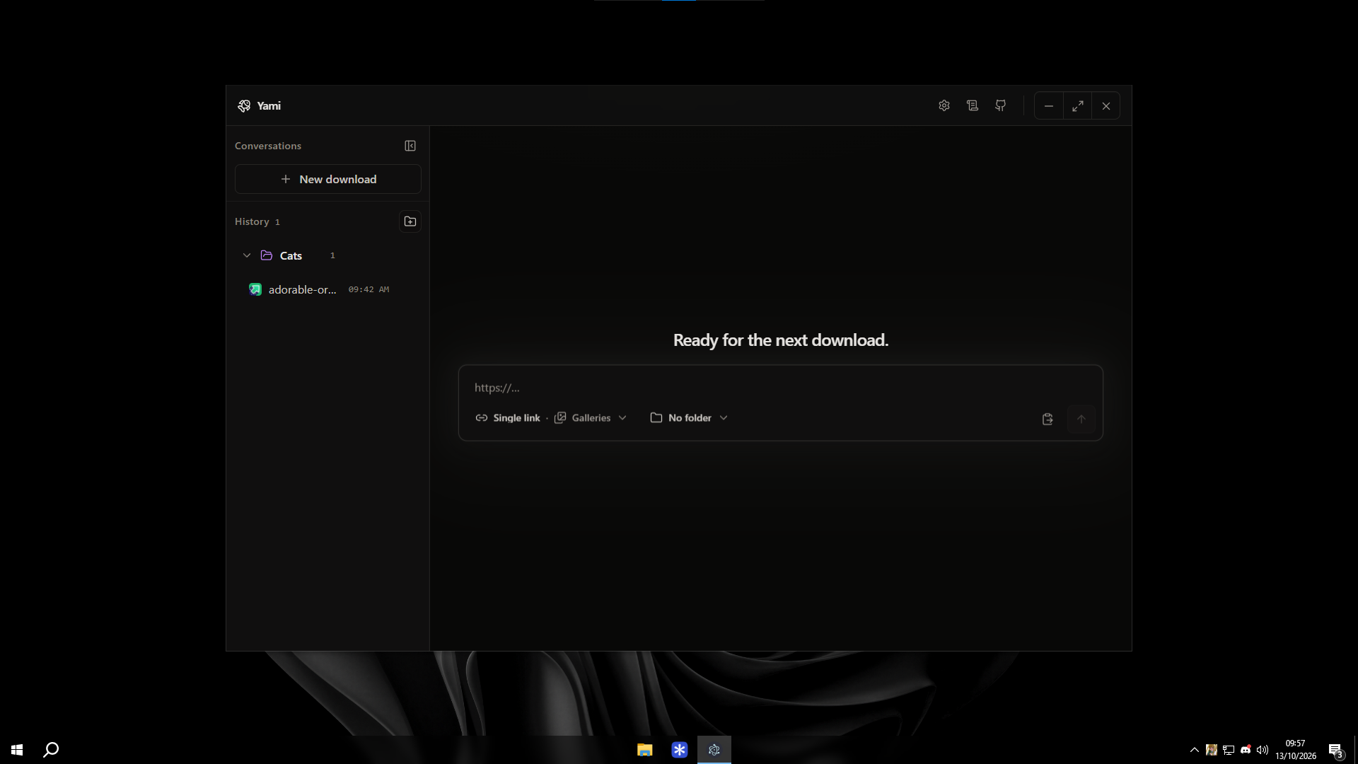 Interface do Yami